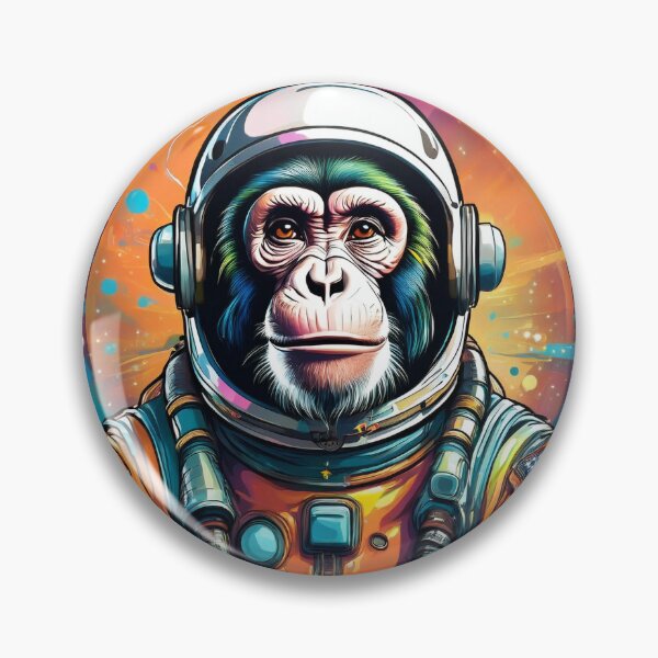 Item preview, Space Chimpanzee astronaut designed and sold by Boxing Kangaroo Retail Company.