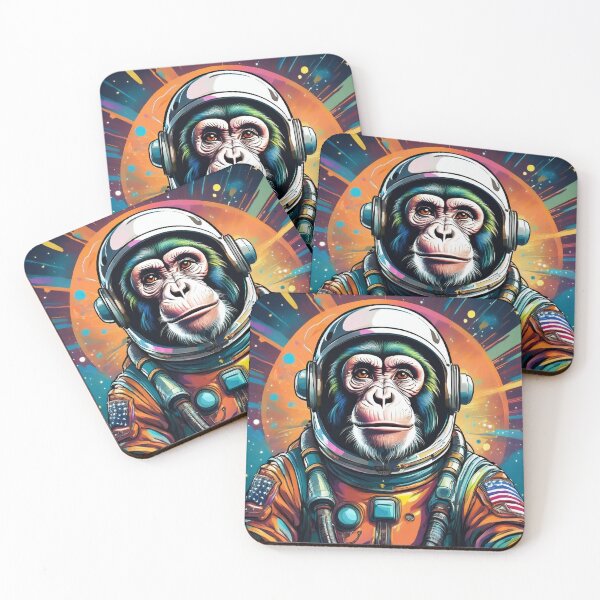Item preview, Space Chimpanzee astronaut designed and sold by Boxing Kangaroo Retail Company.