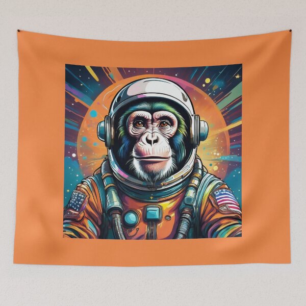 Item preview, Space Chimpanzee astronaut designed and sold by Boxing Kangaroo Retail Company.