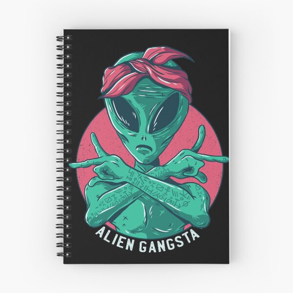 Item preview, Green Alien Gangsta | Cool Gang Sign with Headband designed and sold by TurtleDojo.