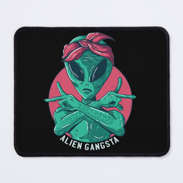 Item preview, Green Alien Gangsta | Cool Gang Sign with Headband designed and sold by TurtleDojo.