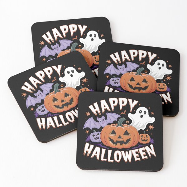 Item preview, Scary Smail Pumpkin and Bats - Happy Halloween  designed and sold by Ammar Studio.