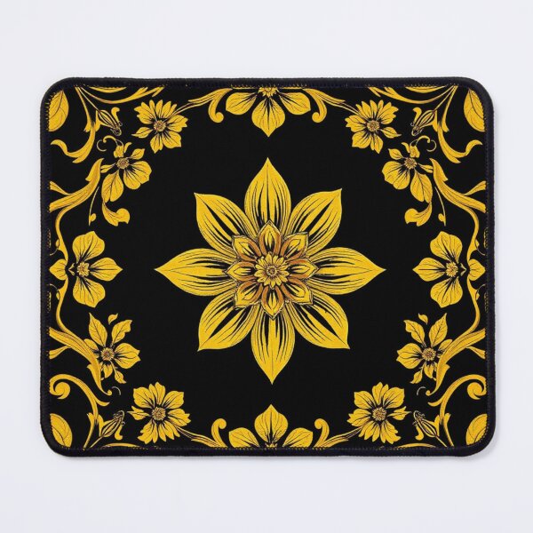 Item preview, Golden flower pattern antique style designed and sold by Artchara..