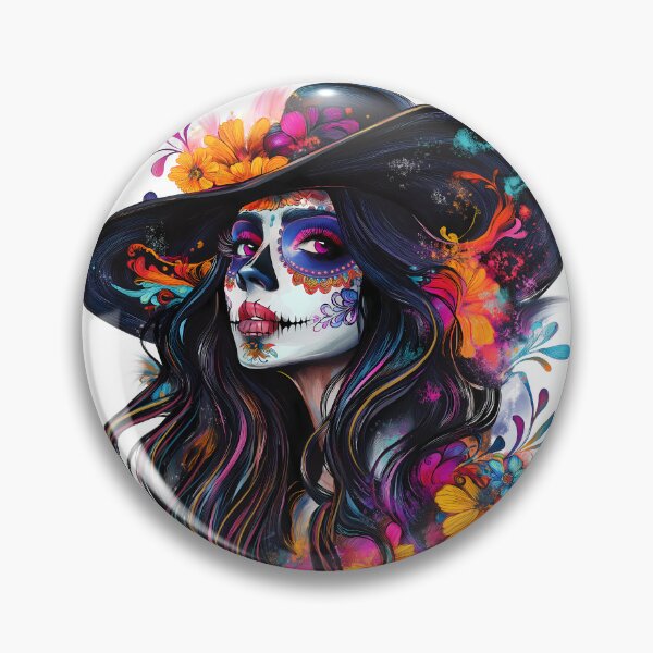 Item preview, Copy of A vibrant sugar skull portrait  designed and sold by natalidesign.