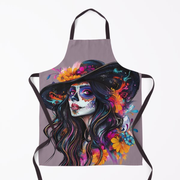 Item preview, Copy of A vibrant sugar skull portrait designed and sold by natalidesign.