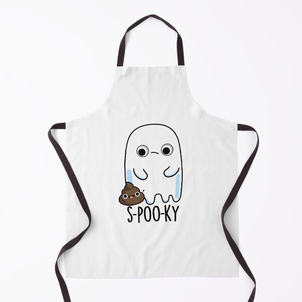 Item preview, S-poo-ky Funny Ghost Poop Pun designed and sold by punnybone.