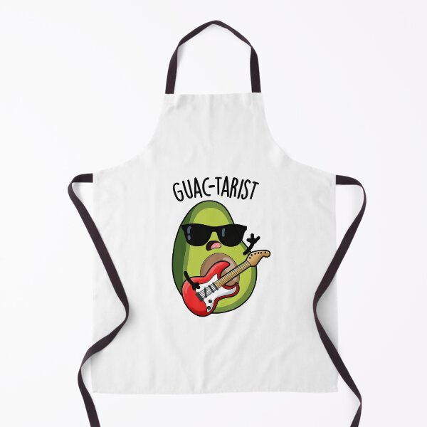 Item preview, Guac-tarist Funny Avocado Pun  designed and sold by punnybone.