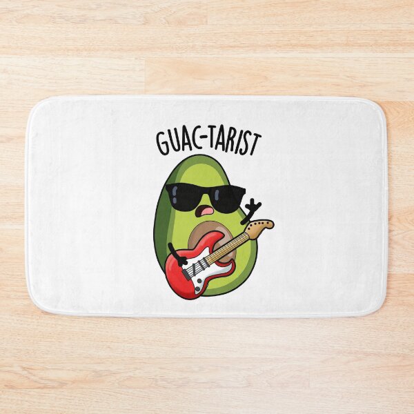 Item preview, Guac-tarist Funny Avocado Pun  designed and sold by punnybone.