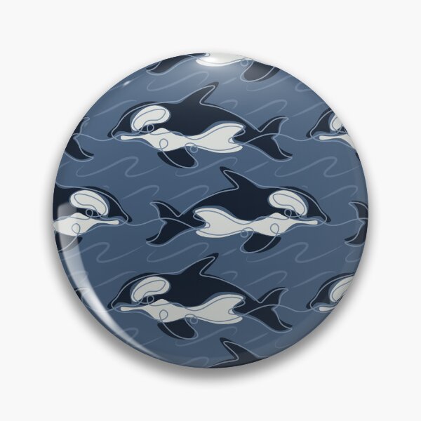 Item preview, Scribbled Orcas designed and sold by Hannah Dowell.