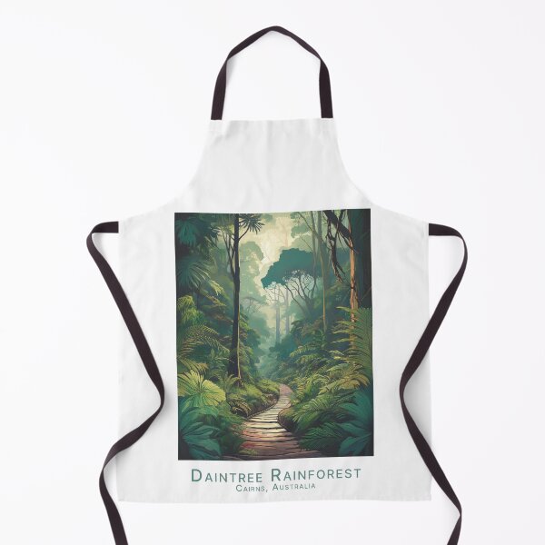 Item preview, Vintage Minimal Retro Travel Poster - Daintree Rainforest Cairns Australia designed and sold by pod24.