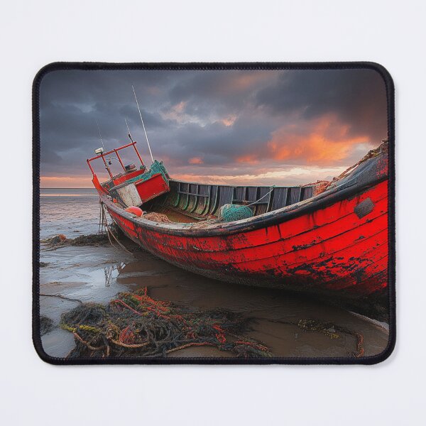 Item preview, Traditional Dory Fishing Boat at Sunset designed and sold by DigiCre8.