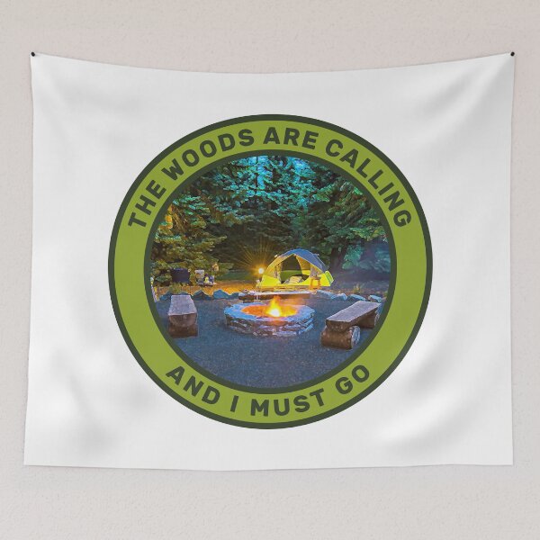 Item preview, The Woods Are Calling And I Must Go Camping Men & Women designed and sold by JDMTees.