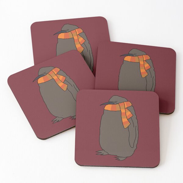 Item preview, Fall Season Pesto Penguin Wearing Scarf designed and sold by ellenhenry.