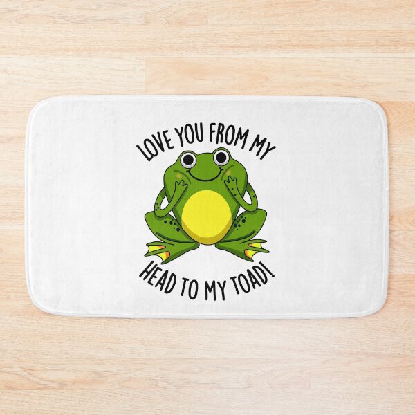 Item preview, Love You From My Head To My Toad Funny Animal Pun  designed and sold by punnybone.
