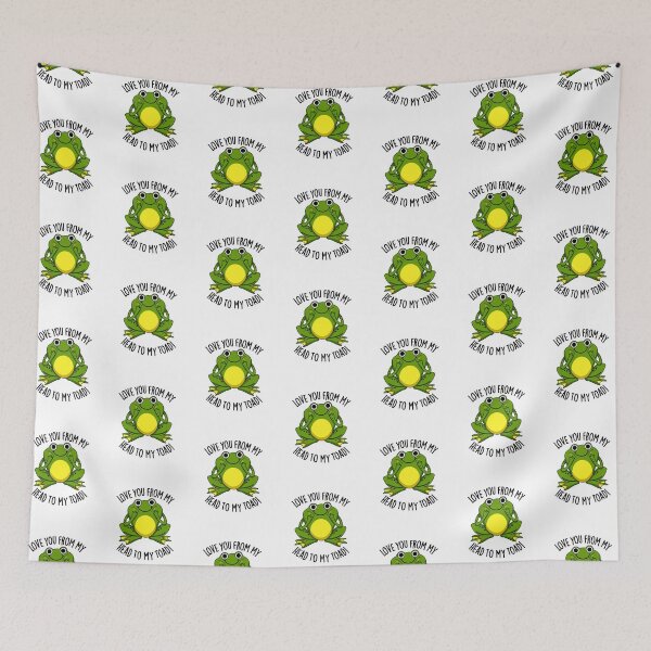 Item preview, Love You From My Head To My Toad Funny Animal Pun  designed and sold by punnybone.