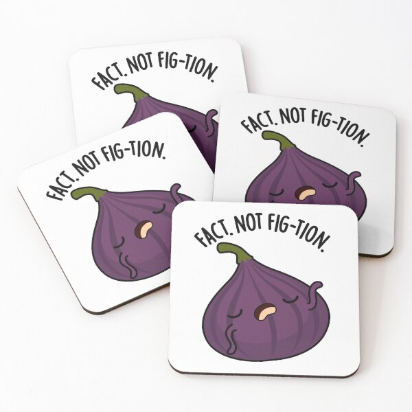 Item preview, Fact Not Fig-tion Funny Fig Pun  designed and sold by punnybone.