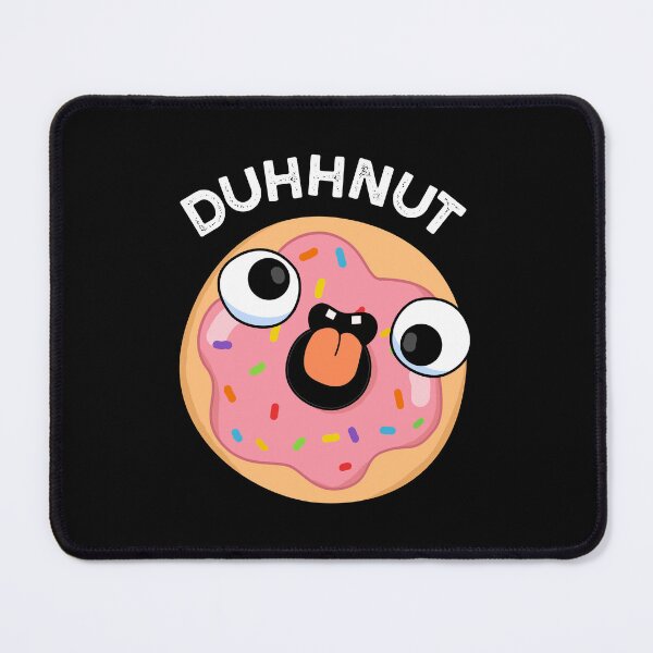 Item preview, Duhh-nut Funny Silly Donut Pu(Dark BG) designed and sold by punnybone.