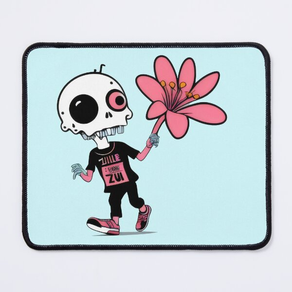 Item preview, Cute Skeleton with Giant Flower - Quirky Undead Art designed and sold by Prime-Studio.