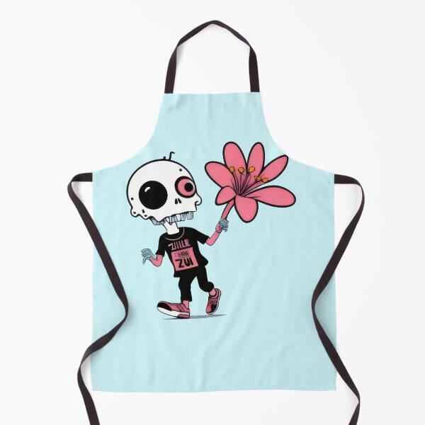 Item preview, Cute Skeleton with Giant Flower - Quirky Undead Art designed and sold by Prime-Studio.