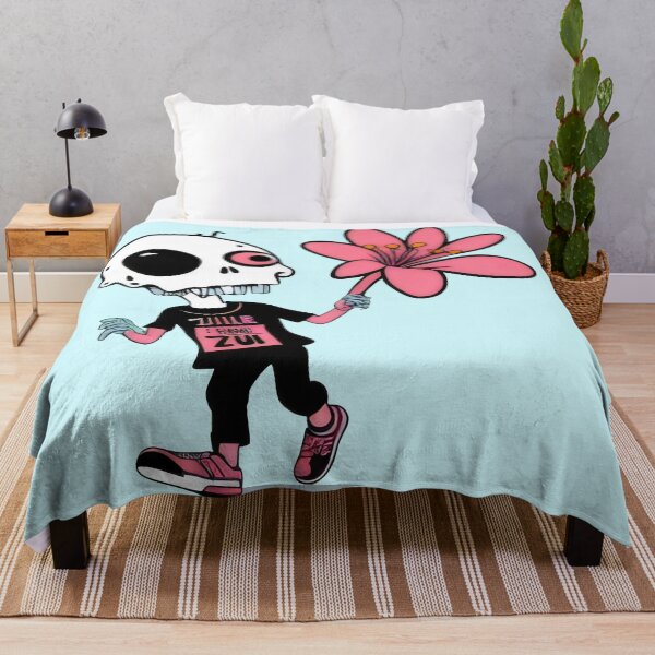 Item preview, Cute Skeleton with Giant Flower - Quirky Undead Art designed and sold by Prime-Studio.