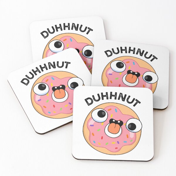 Item preview, Duhh-nut Funny Silly Donut Pu designed and sold by punnybone.