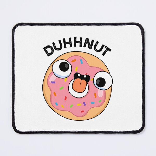 Item preview, Duhh-nut Funny Silly Donut Pu designed and sold by punnybone.