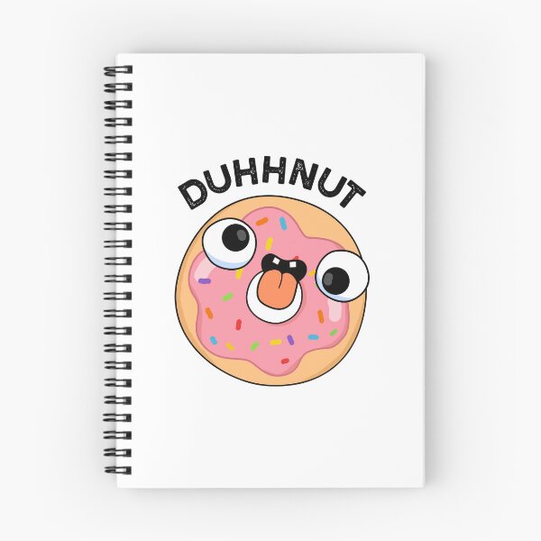 Item preview, Duhh-nut Funny Silly Donut Pu designed and sold by punnybone.