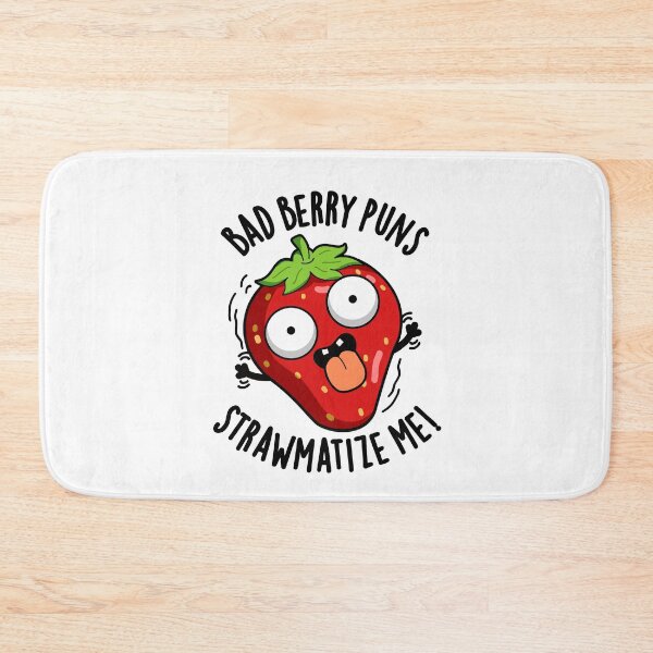 Item preview, Bad Berry Puns Straw-matize Me Funny Strawberry Pun  designed and sold by punnybone.