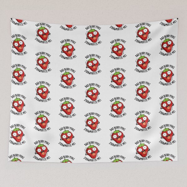 Item preview, Bad Berry Puns Straw-matize Me Funny Strawberry Pun  designed and sold by punnybone.