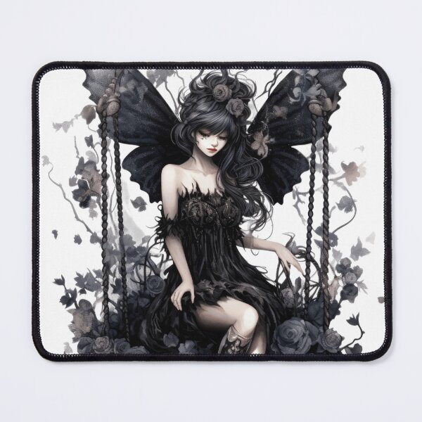 Item preview, Beautiful Floral Dark Goth Inspired Swinging Fairy designed and sold by JstPeachy.