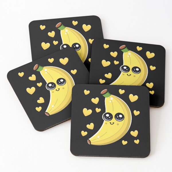 Item preview, Adorable Kawaii Banana with Hearts designed and sold by eternallygifted.