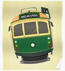 Melbourne Straßenbahn Poster