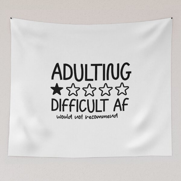 Item preview, Adulting Difficult af would not recommend designed and sold by CleanDecor.