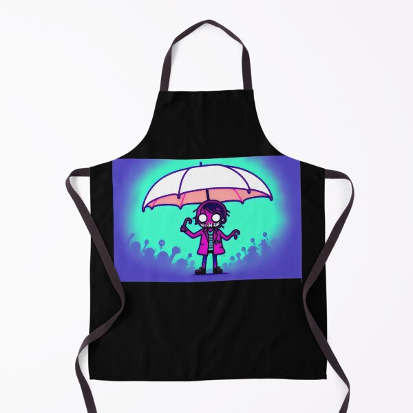 Item preview, Skeleton Under Umbrella - Neon Zombie Art for Halloween Lovers designed and sold by Prime-Studio.