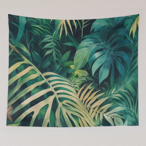 Item preview, Jungle Leaves Pattern designed and sold by TondoMeander.