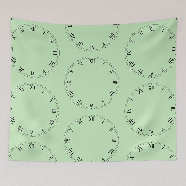 Item preview, Offset Lime Clock Face designed and sold by wintervsfall.