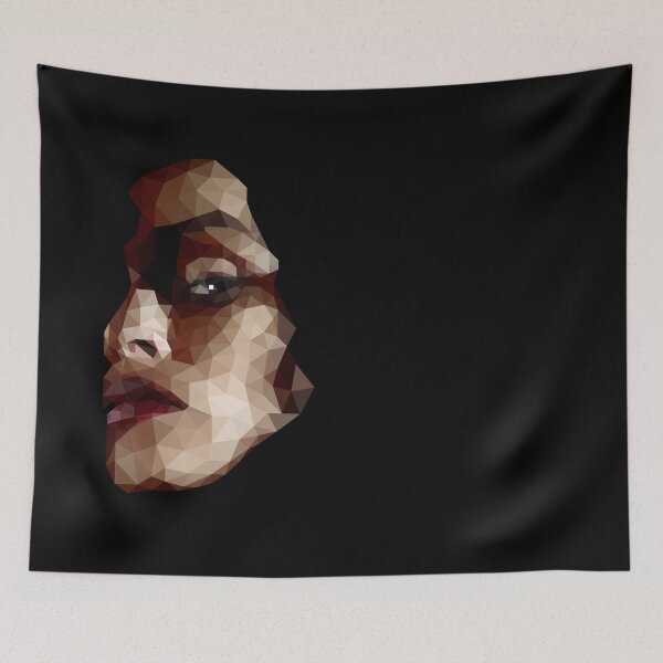Item preview, Low Poly Abstract Portrait – Geometric Face Art with Bold Expression designed and sold by OrangePoly.