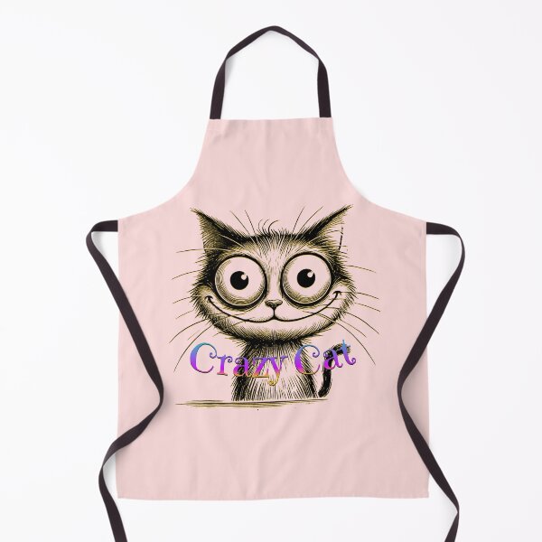 Item preview, Crazy Cat - Fun and Quirky Feline Design designed and sold by SportyAndArtful.