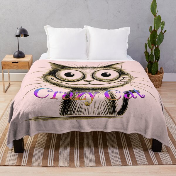 Item preview, Crazy Cat - Fun and Quirky Feline Design designed and sold by SportyAndArtful.