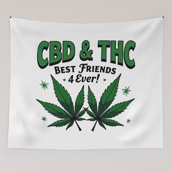 Item preview, ¡El CBD y el THC son los mejores amigos de la historia! 2 hojas de marihuana designed and sold by JonathanP514.