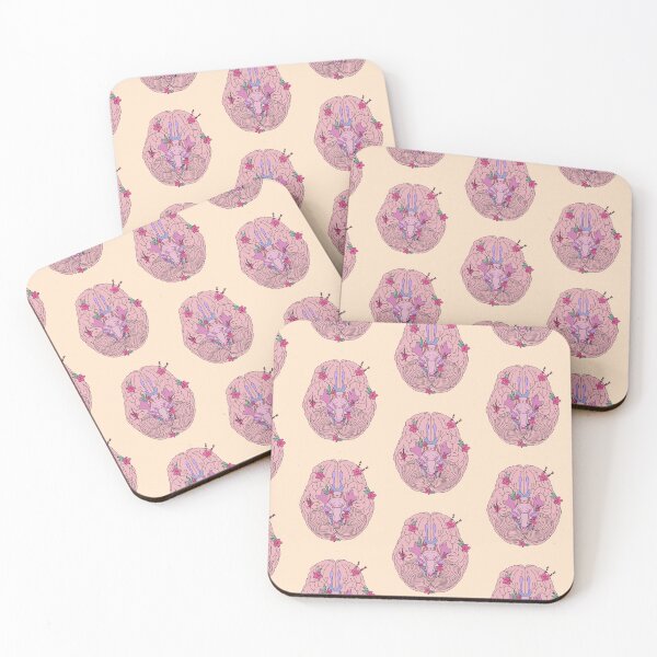 Item preview, Human brain with colorful flowers  designed and sold by Preslava Genova.