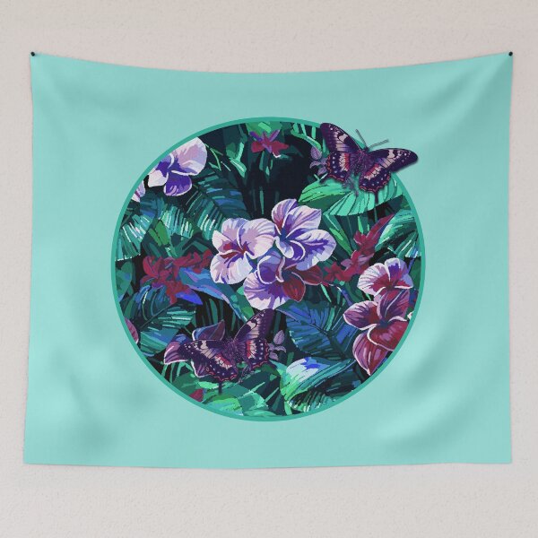 Item preview, Midnight Mahalo Plumeria designed and sold by Nina May Designs.