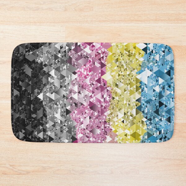 Item preview, Sparkly Retro Boho Geometric Abstract Polygender Pride Flag designed and sold by Chaos Queery.