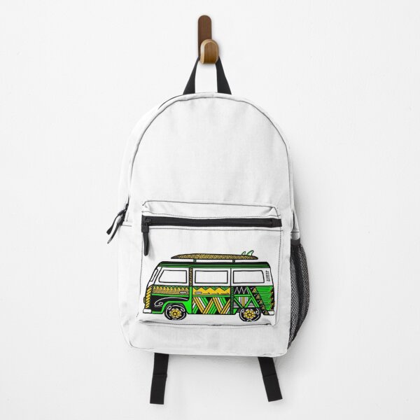 Item preview, Green Tribal Van with Surfboard designed and sold by Steeb757.