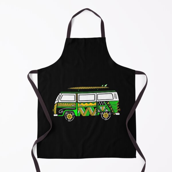 Item preview, Green Tribal Van with Surfboard designed and sold by Steeb757.