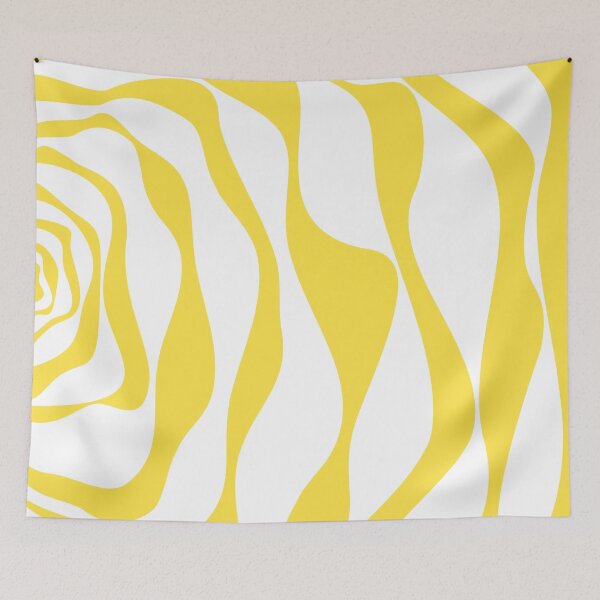 Item preview, Ebb and Flow 4 - Lemon Yellow and White designed and sold by LAEC-Shop.