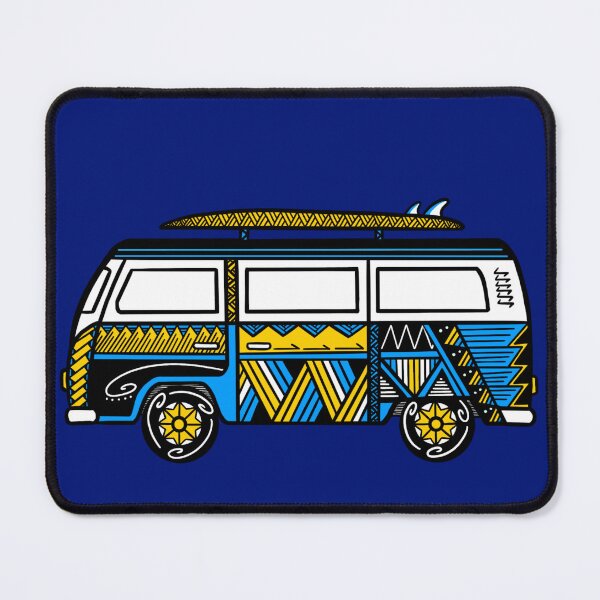 Item preview, Blue Tribal Van with Surfboard designed and sold by Steeb757.