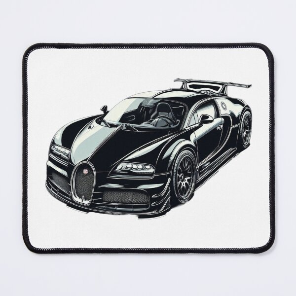 Item preview, Black&White Bugatti Art designed and sold by GeneralDaily.