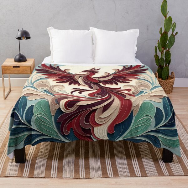 Item preview, Boho Phoenix in Red Flame Glory designed and sold by MoodyMuseArt.