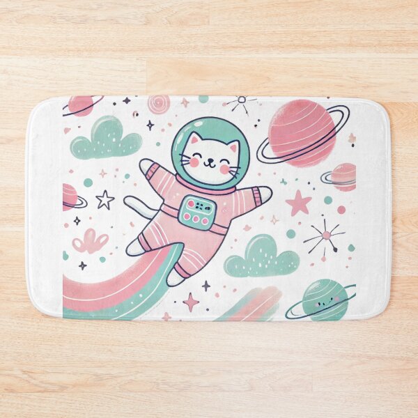 Item preview, Daring Astronaut Kitty Coming Your Way! designed and sold by NoelaniArt.